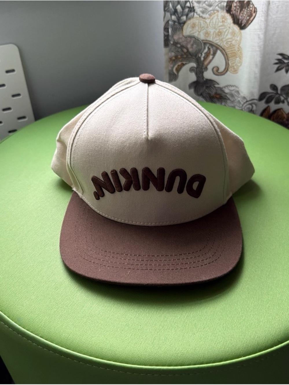 Dunkin Donuts hat with Raised Logo